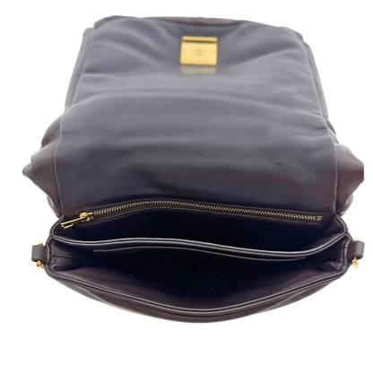 Loewe Goya Puffer Schultertasche dark chocolate / sehr gut Loewe