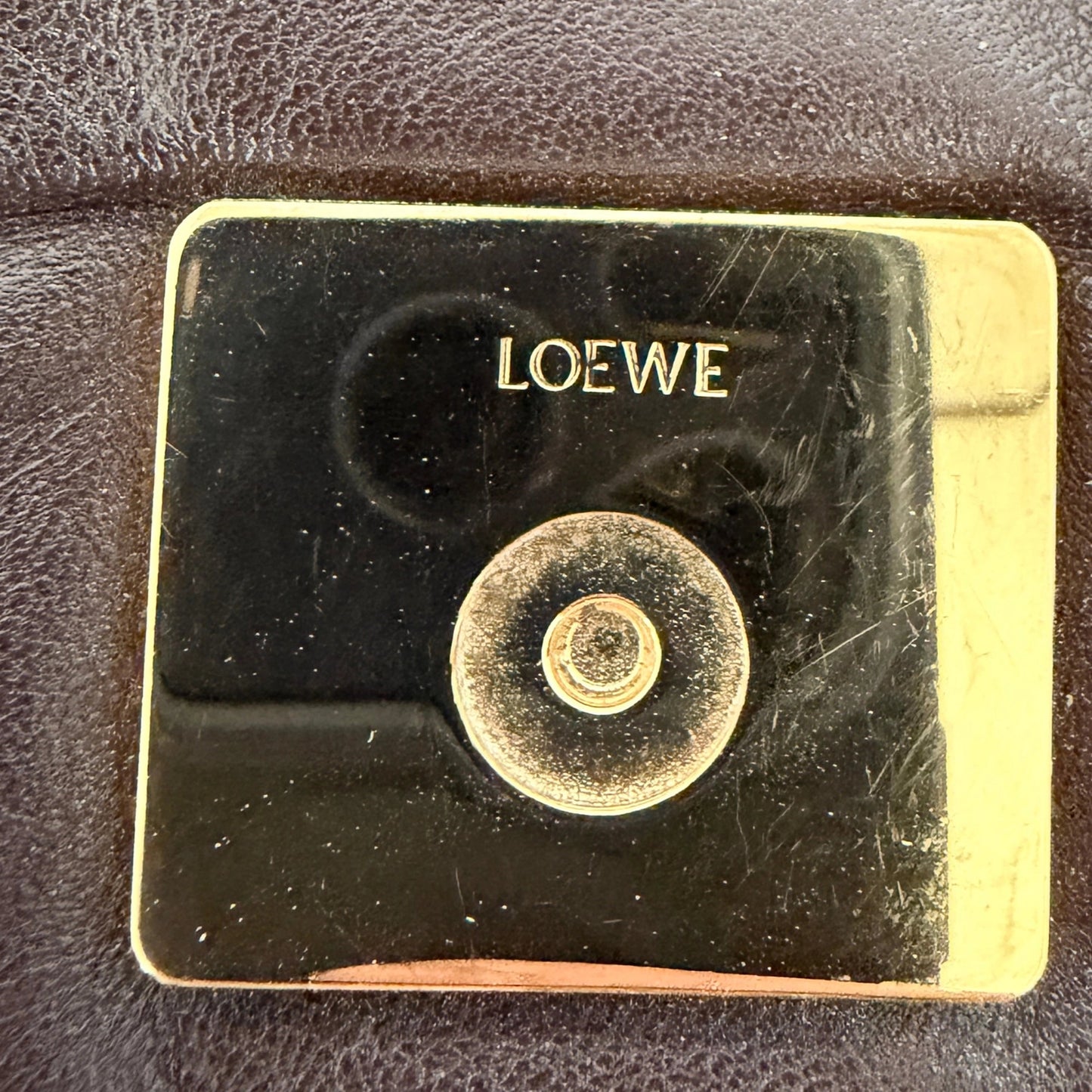 Loewe Goya Puffer Schultertasche dark chocolate / sehr gut Loewe