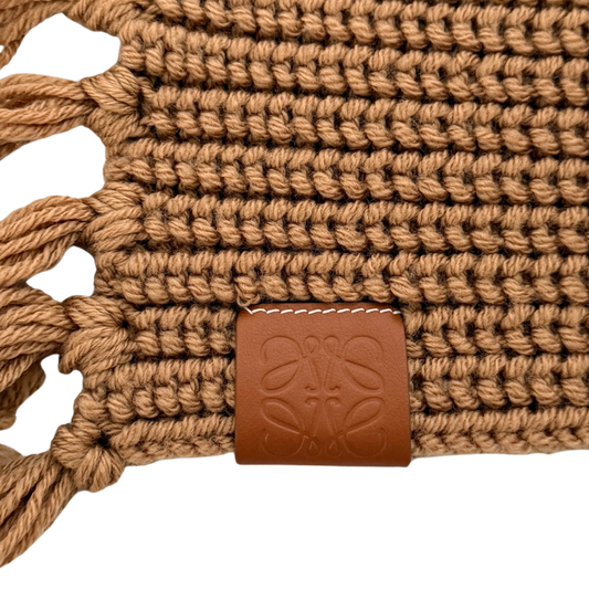 Loewe Wollschal Camel braun  / neuwertig Loewe
