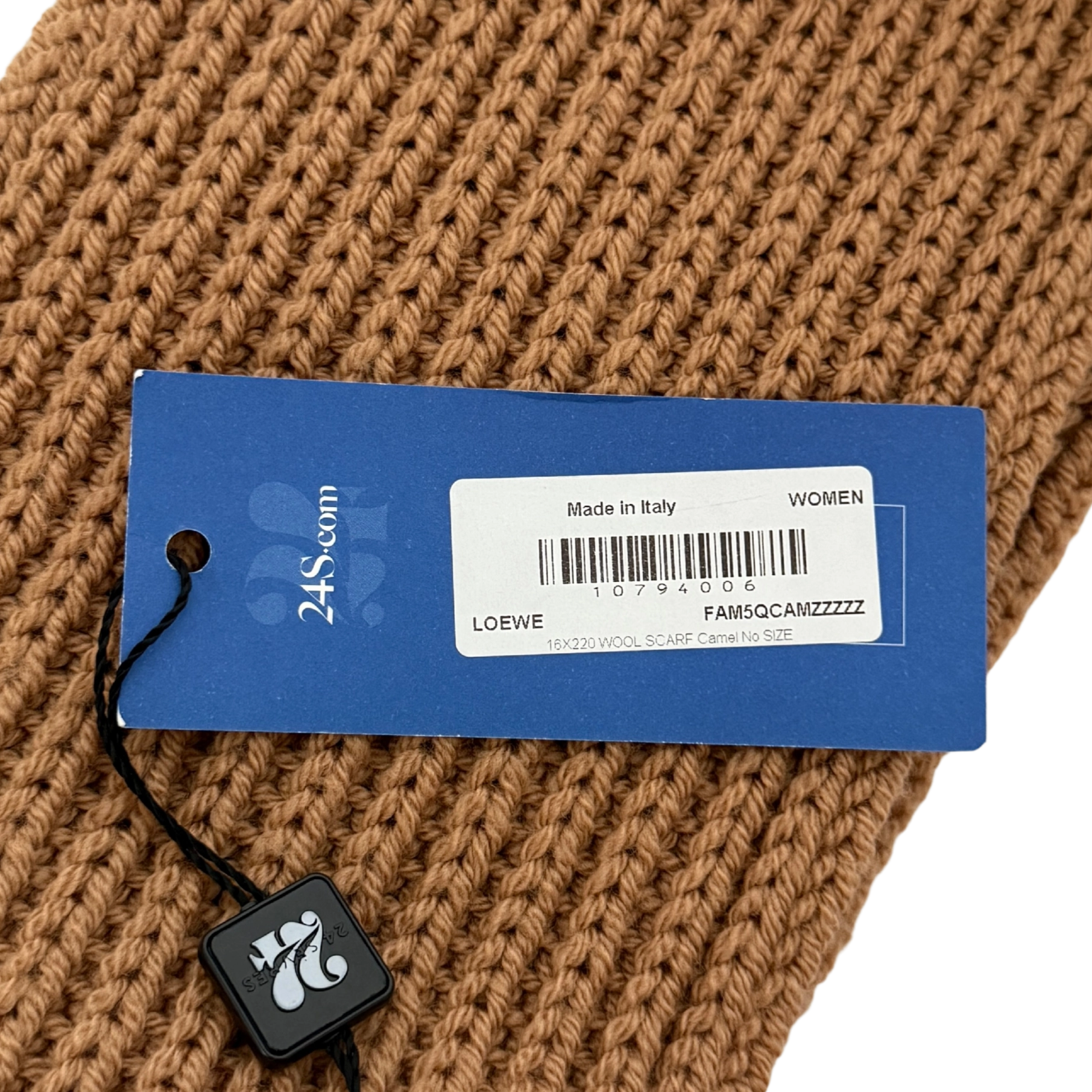 Loewe Wollschal Camel braun  / neuwertig Loewe