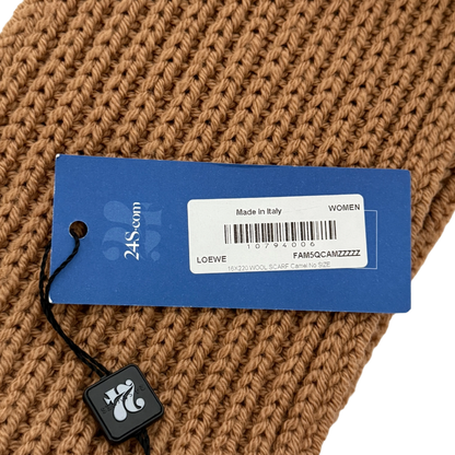Loewe Wollschal Camel braun  / neuwertig Loewe