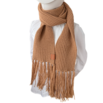 Loewe Wollschal Camel braun  / neuwertig Loewe