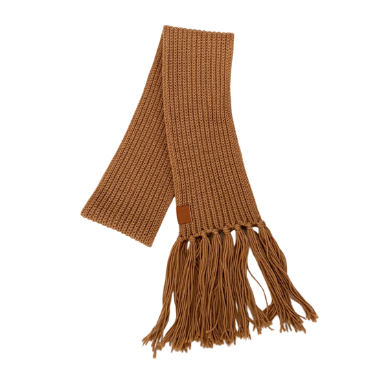 Loewe Wollschal Camel braun  / neuwertig Loewe