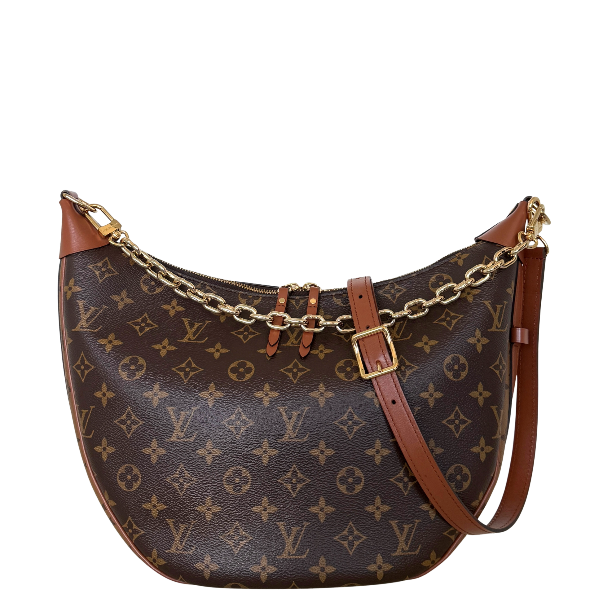 Louis Vuitton Loop Hobo Monogram Canvas Braun / sehr gut Louis Vuitton