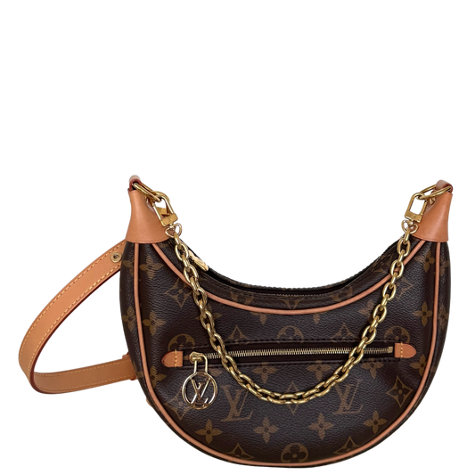 Louis Vuitton Loop PM Monogram Canvas M81098 Braun / sehr gut Louis Vuitton