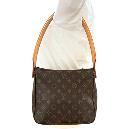 Louis Vuitton Looping MM Schultertasche Monogram Canvas Braun / sehr gut Louis Vuitton
