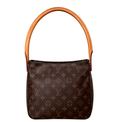 Louis Vuitton Looping MM Schultertasche Monogram Canvas Braun / sehr gut Louis Vuitton