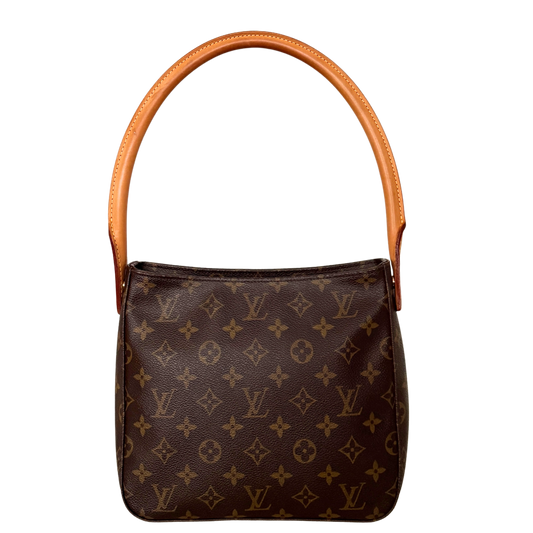 Louis Vuitton Looping MM Schultertasche Monogram Canvas Braun / sehr gut Louis Vuitton