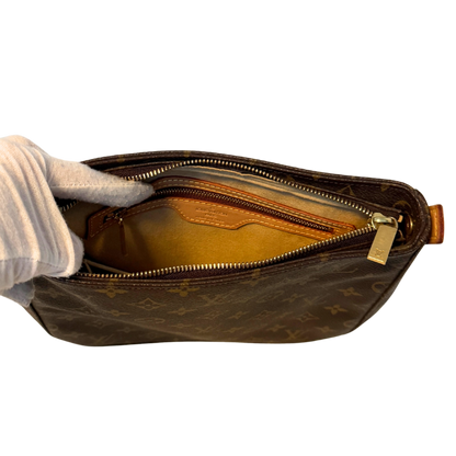 Louis Vuitton Looping MM Schultertasche Monogram Canvas Braun / sehr gut Louis Vuitton