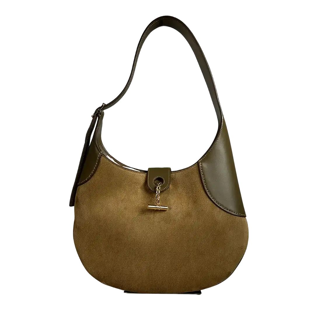 Loro Piana Bobbin Medium Tasche Golden Chestnut/Salty Capers/Sun Gold (B4L6) / sehr gut Loro Piano