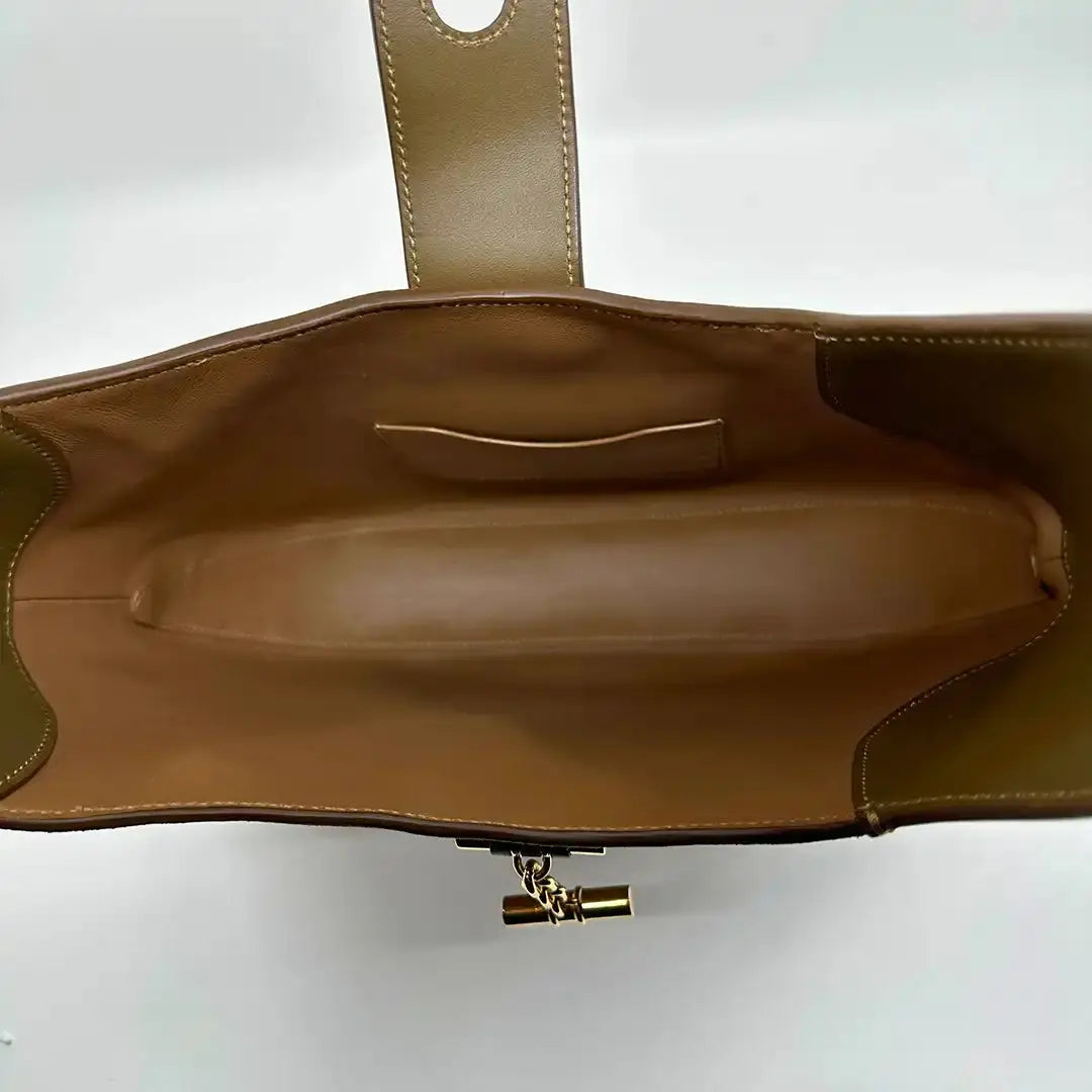 Loro Piana Bobbin Medium Tasche Golden Chestnut/Salty Capers/Sun Gold (B4L6) / sehr gut Loro Piano
