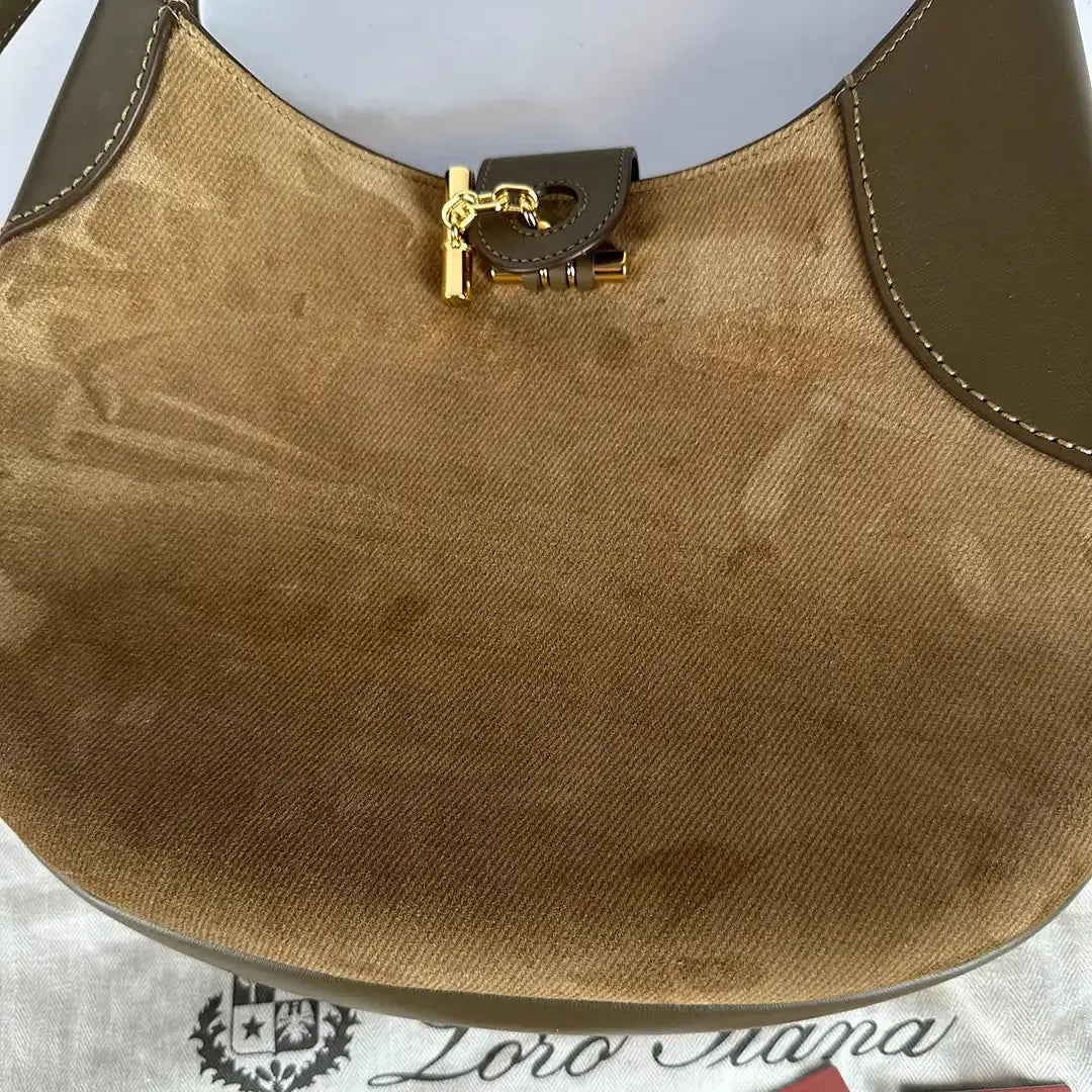Loro Piana Bobbin Medium Tasche Golden Chestnut/Salty Capers/Sun Gold (B4L6) / sehr gut Loro Piano
