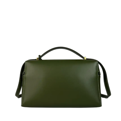 Loro Piana Extra Bag L27 glattes Kalbsleder Dark Lichen Green (50OM) / neuwertig Loro Piano