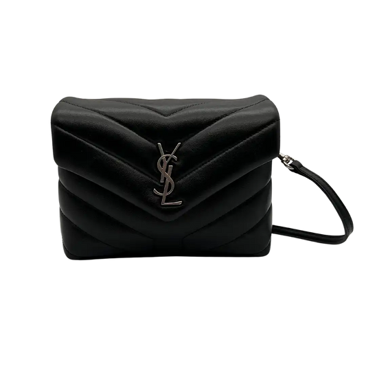 Saint Laurent YSL LouLou Toy schwarz silber Hardware Leder Fullset /neuwertig Saint Laurent