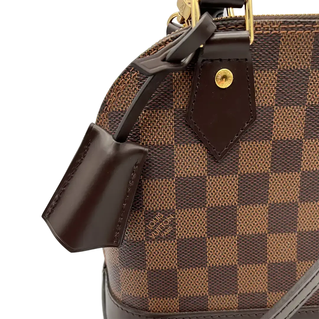 Louis Vuitton Alma BB Damier Ebene Canvas Details