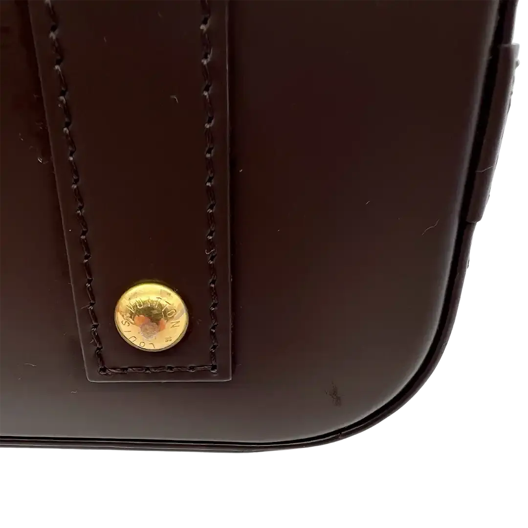 Louis Vuitton Alma BB Damier Ebene Canvas  Detail Boden