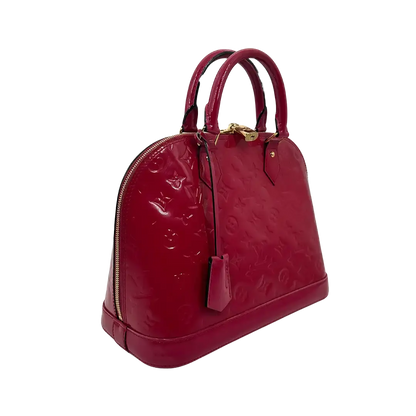 Louis Vuitton Alma PM Monogram Vernis Kirschrot /gut Louis Vuitton