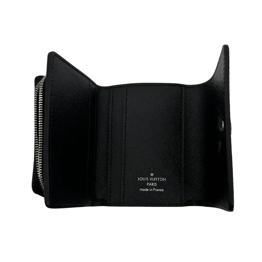 Louis Vuitton Black Epi Twist Compact Wallet Geldbörse / sehr gut Louis Vuitton