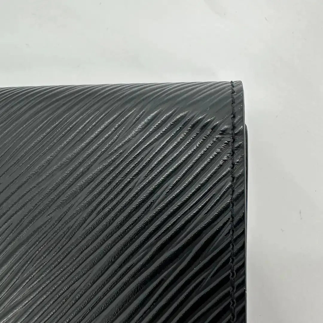 Louis Vuitton Black Epi Twist Compact Wallet Geldbörse / sehr gut Louis Vuitton