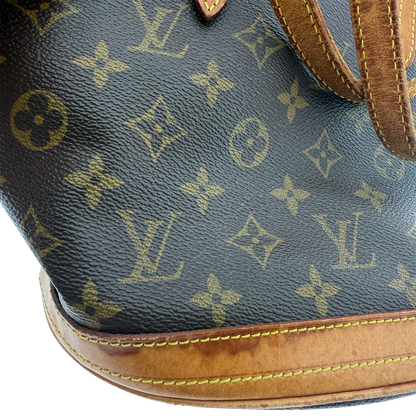 Louis Vuitton Bucket Bag Monogram Braun / akzeptabel Louis Vuitton
