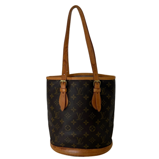 Louis Vuitton Bucket Bag Monogram Braun / akzeptabel Louis Vuitton