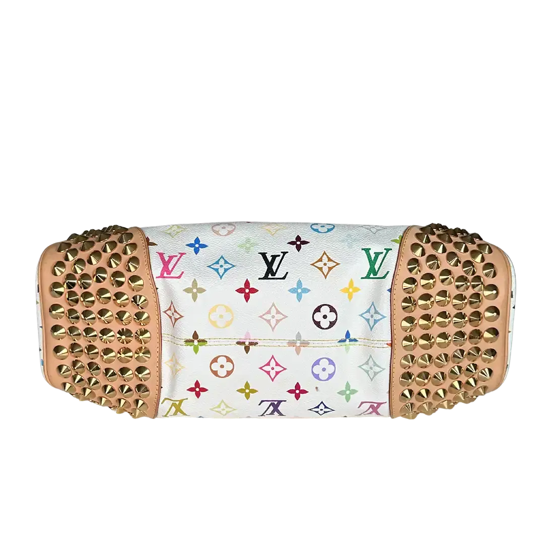 Louis Vuitton Chrissie Multicolor Weiss / sehr gut Louis Vuitton