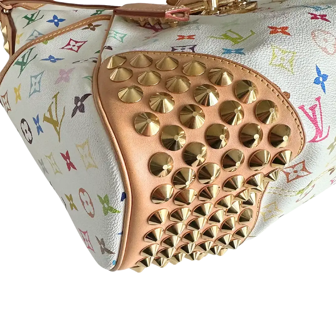 Louis Vuitton Chrissie Multicolor Weiss / sehr gut Louis Vuitton