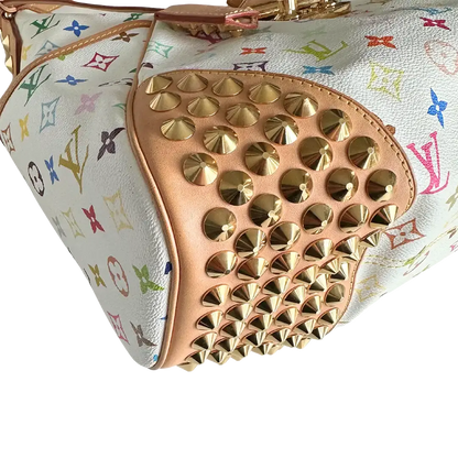 Louis Vuitton Chrissie Multicolor Weiss / sehr gut Louis Vuitton