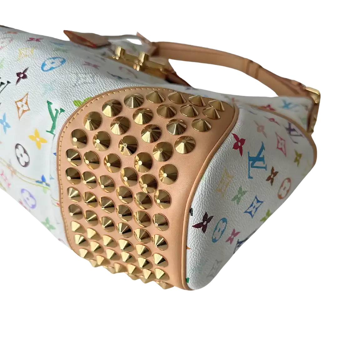 Louis Vuitton Chrissie Multicolor Weiss / sehr gut Louis Vuitton