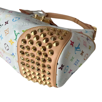 Louis Vuitton Chrissie Multicolor Weiss / sehr gut Louis Vuitton