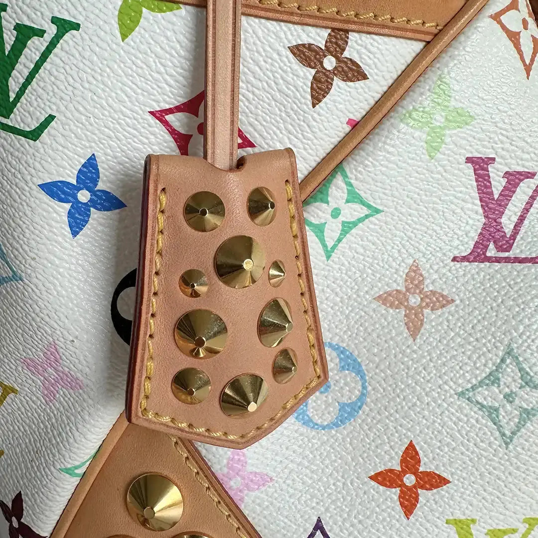 Louis Vuitton Chrissie Multicolor Weiss / sehr gut Louis Vuitton