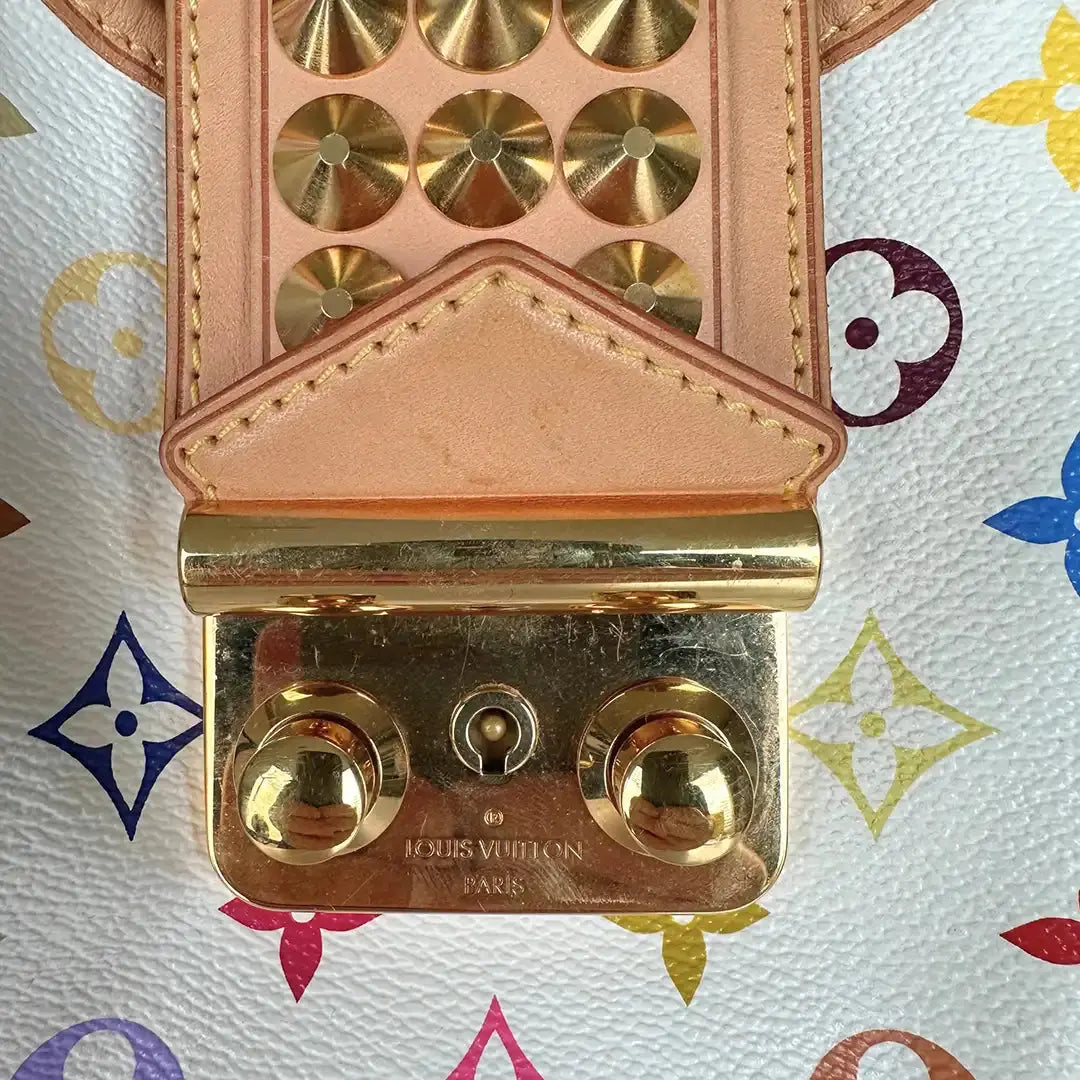 Louis Vuitton Chrissie Multicolor Weiss / sehr gut Louis Vuitton