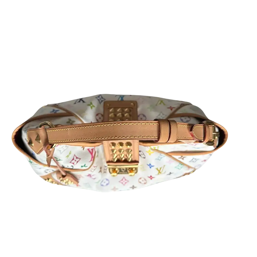 Louis Vuitton Chrissie Multicolor Weiss / sehr gut Louis Vuitton