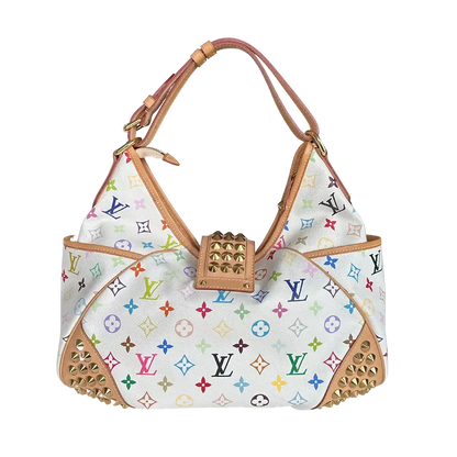 Louis Vuitton Chrissie Multicolor Weiss / sehr gut Louis Vuitton
