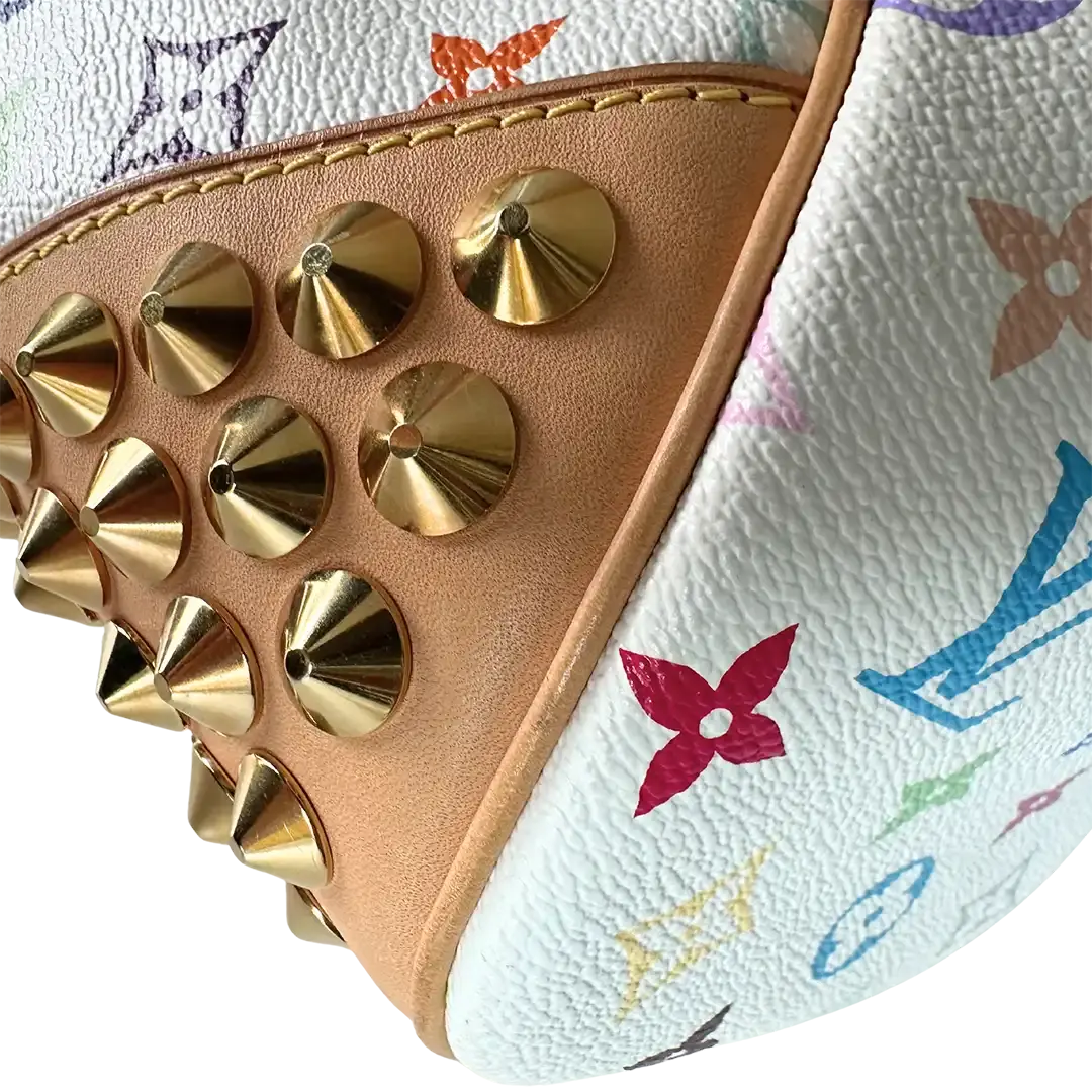 Louis Vuitton Chrissie Multicolor Weiss / sehr gut Louis Vuitton