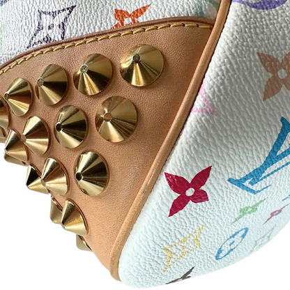 Louis Vuitton Chrissie Multicolor Weiss / sehr gut Louis Vuitton