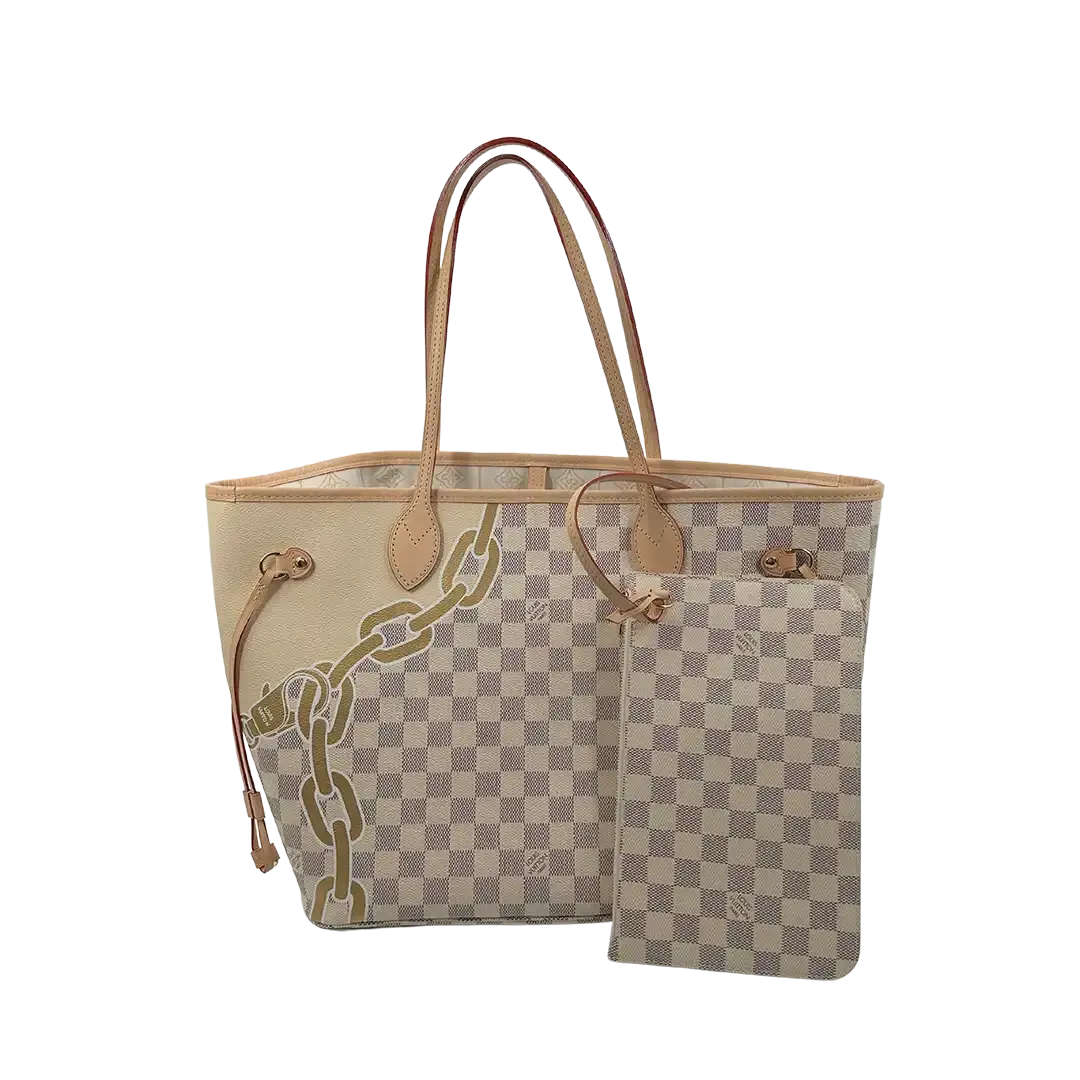 Louis Vuitton Damier Azur Nautical Neverfull MM N40471 / ungetragen Louis Vuitton