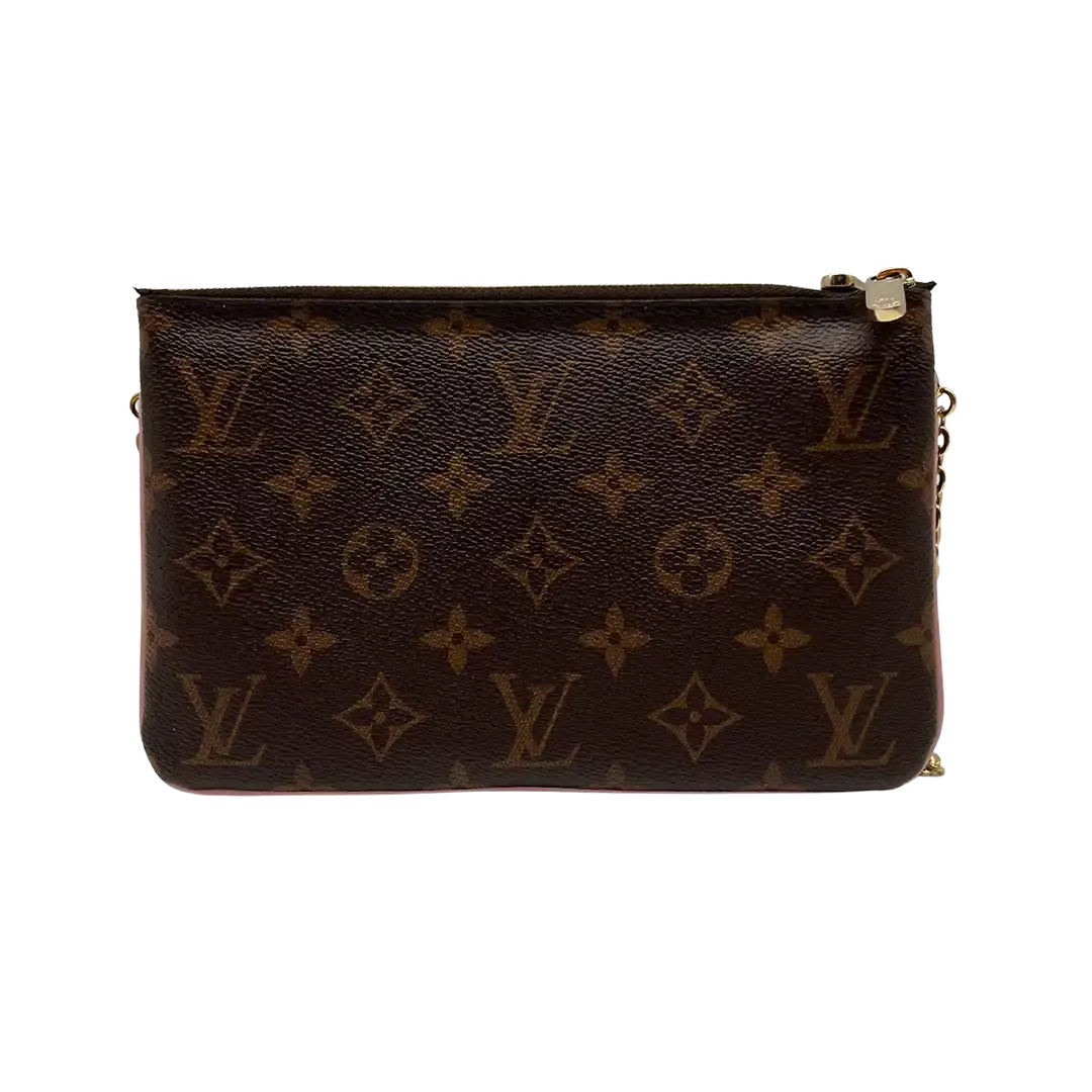 Louis Vuitton Double Zip Pochette Monogram Blooming Flowers Fullset / sehr gut - Echtheitscheck