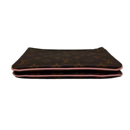 Louis Vuitton Double Zip Pochette Monogram Blooming Flowers Fullset / sehr gut - Echtheitscheck