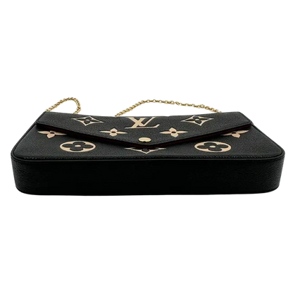 Louis Vuitton Félicie Pochette Monogram Empreinte Leder Bicolor M80482 Fullset / sehr gut Louis Vuitton