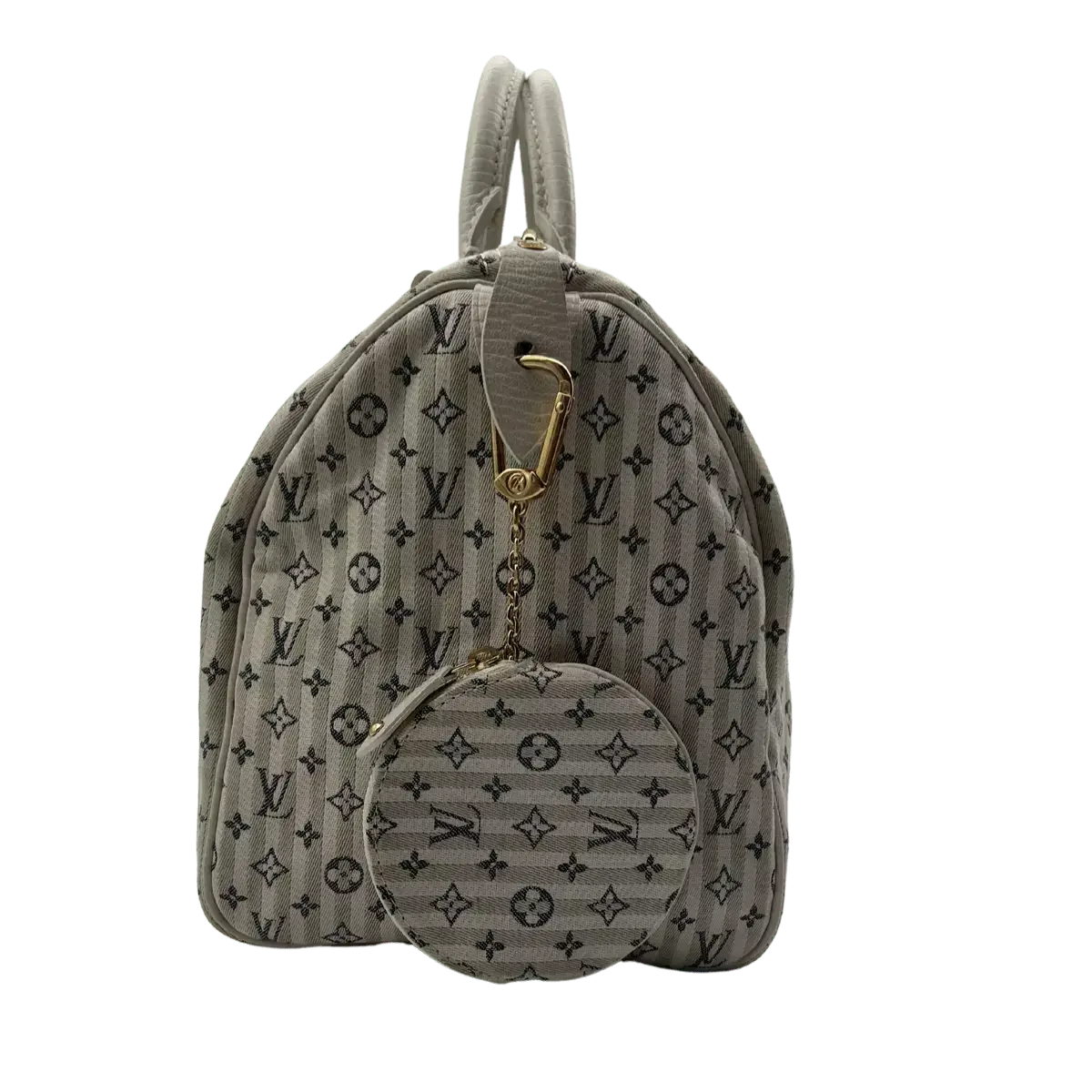 Louis Vuitton Grau Mini Lin Croisette Speedy 30 Blau – Echtheitscheck