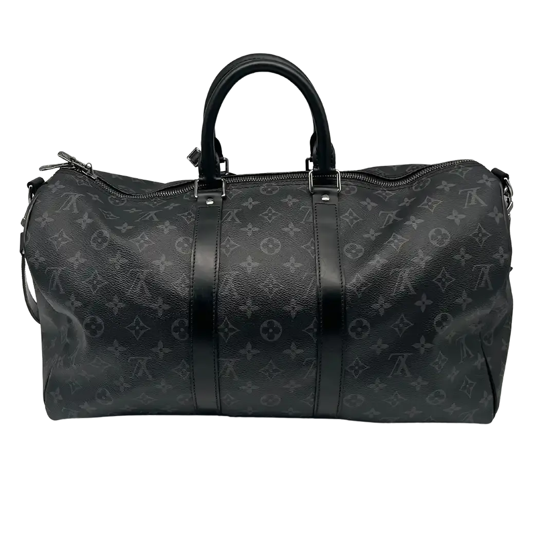 Louis Vuitton Keepall 55 mit Schulterriemen Monogram schwarz