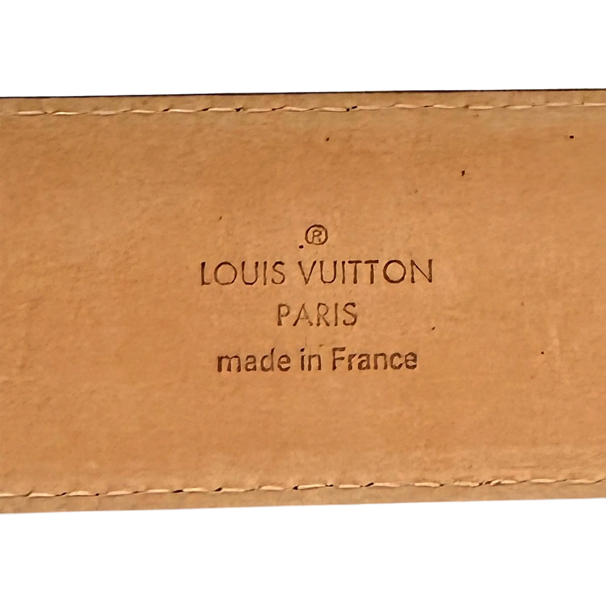 Louis Vuitton  LV Intitiales Epi Electric Gürtel Schwarz / sehr gut Louis Vuitton