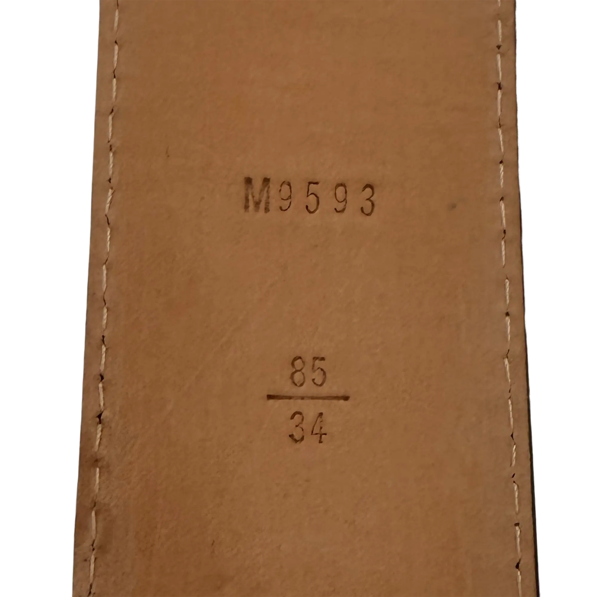 Louis Vuitton  LV Intitiales Epi Electric Gürtel Schwarz / sehr gut Louis Vuitton