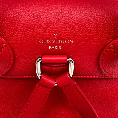 Louis Vuitton Lockme M41814 Lederrucksack Rot Silber / sehr gut Louis Vuitton