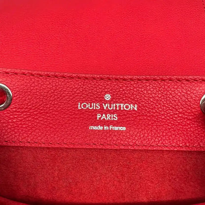 Louis Vuitton Lockme M41814 Lederrucksack Rot Silber / sehr gut Louis Vuitton