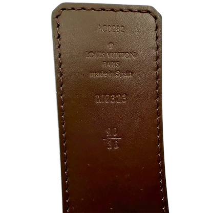 Louis Vuitton M0323 LV Initiales Gürtel Monogram 45 mm und 90cm braun / ungetragen Louis Vuitton
