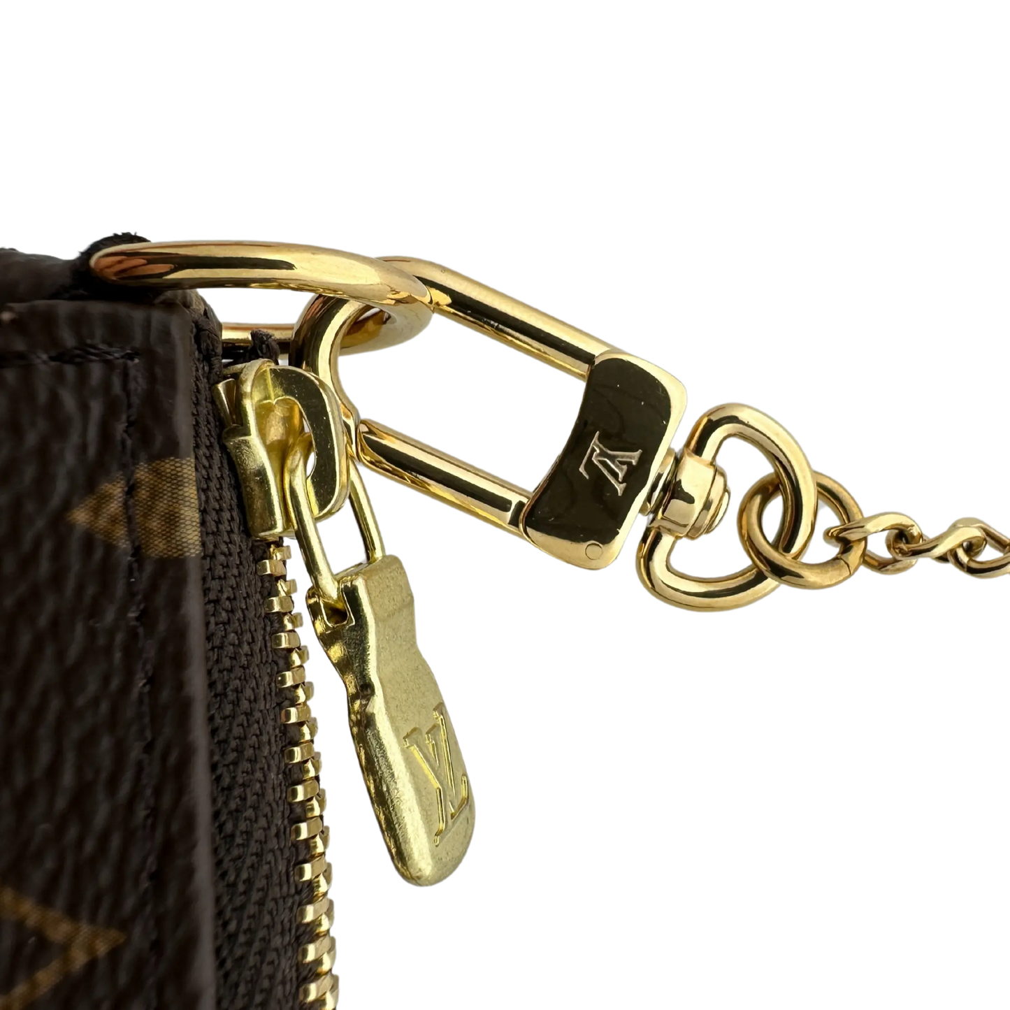 Louis Vuitton Mini Pochette Accessoires Monogram Canvas braun 2024 M58009 / neuwertig Louis Vuitton