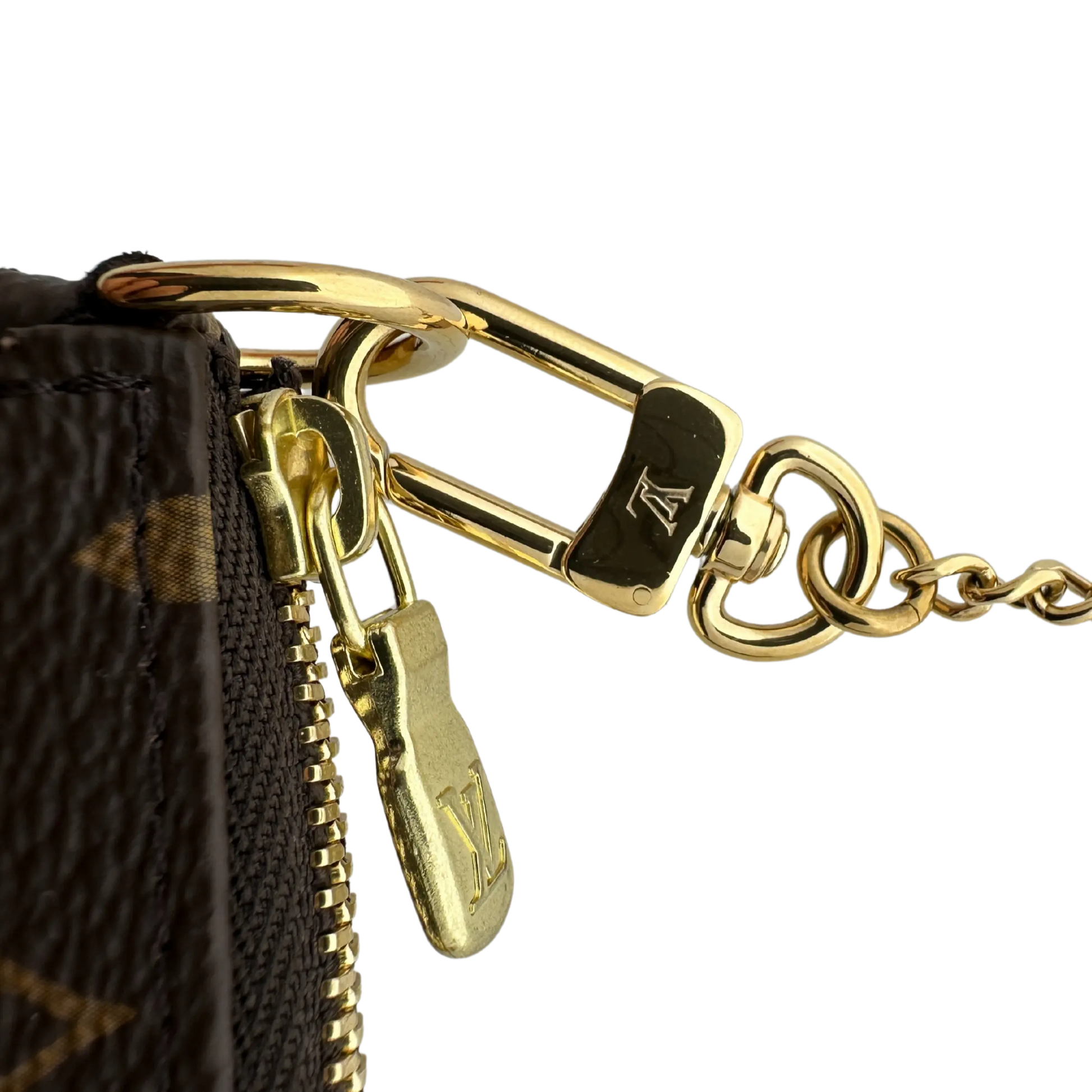 Louis Vuitton Mini Pochette Accessoires Monogram Canvas braun 2024 M58009 / neuwertig Louis Vuitton