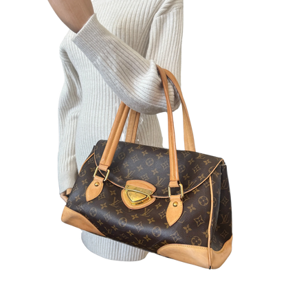 Louis Vuitton Monogram Beverly Tasche / akzeptabel Louis Vuitton